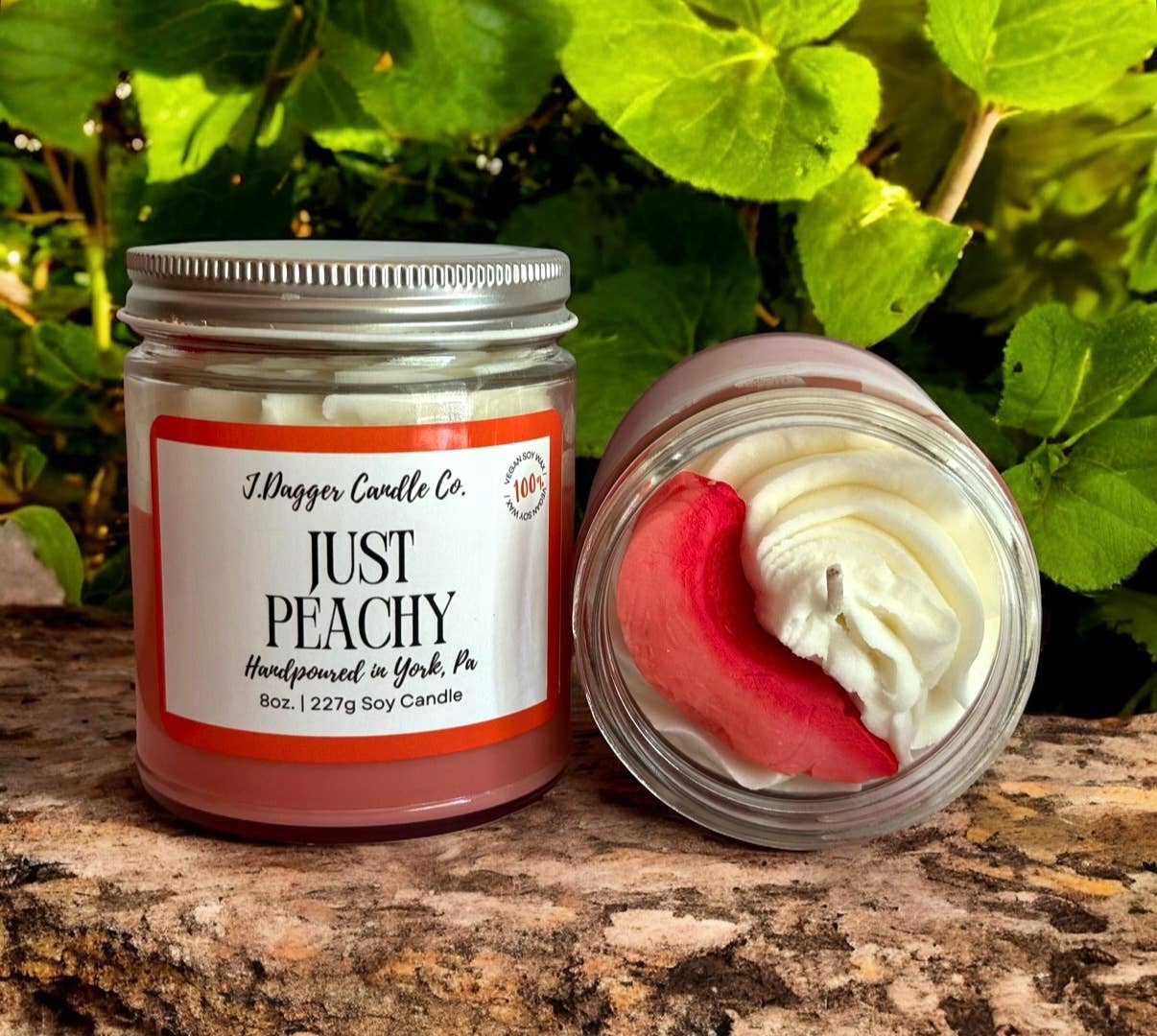 8oz. Peaches & Cream Soy Dessert Candle